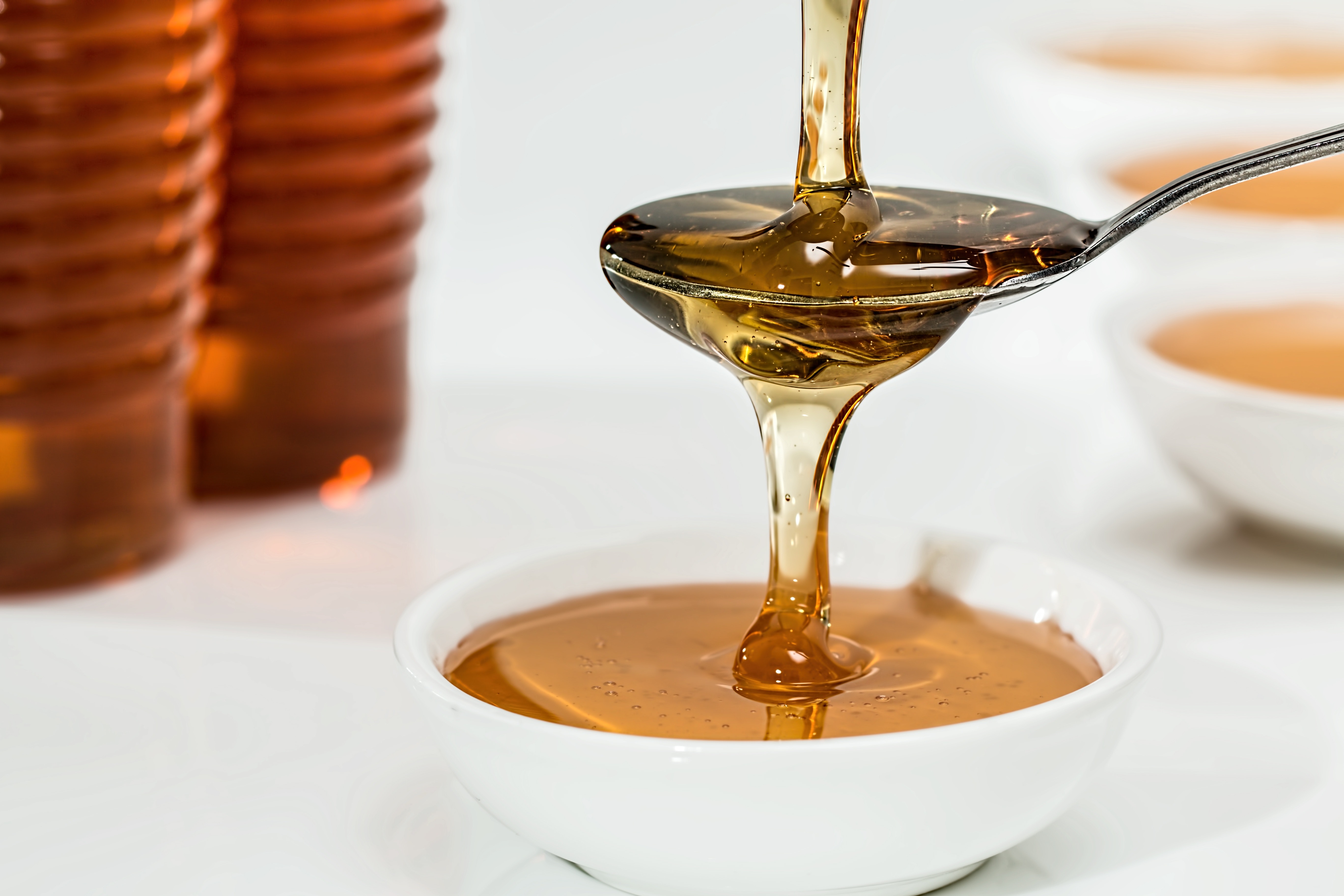 honey on a spoon