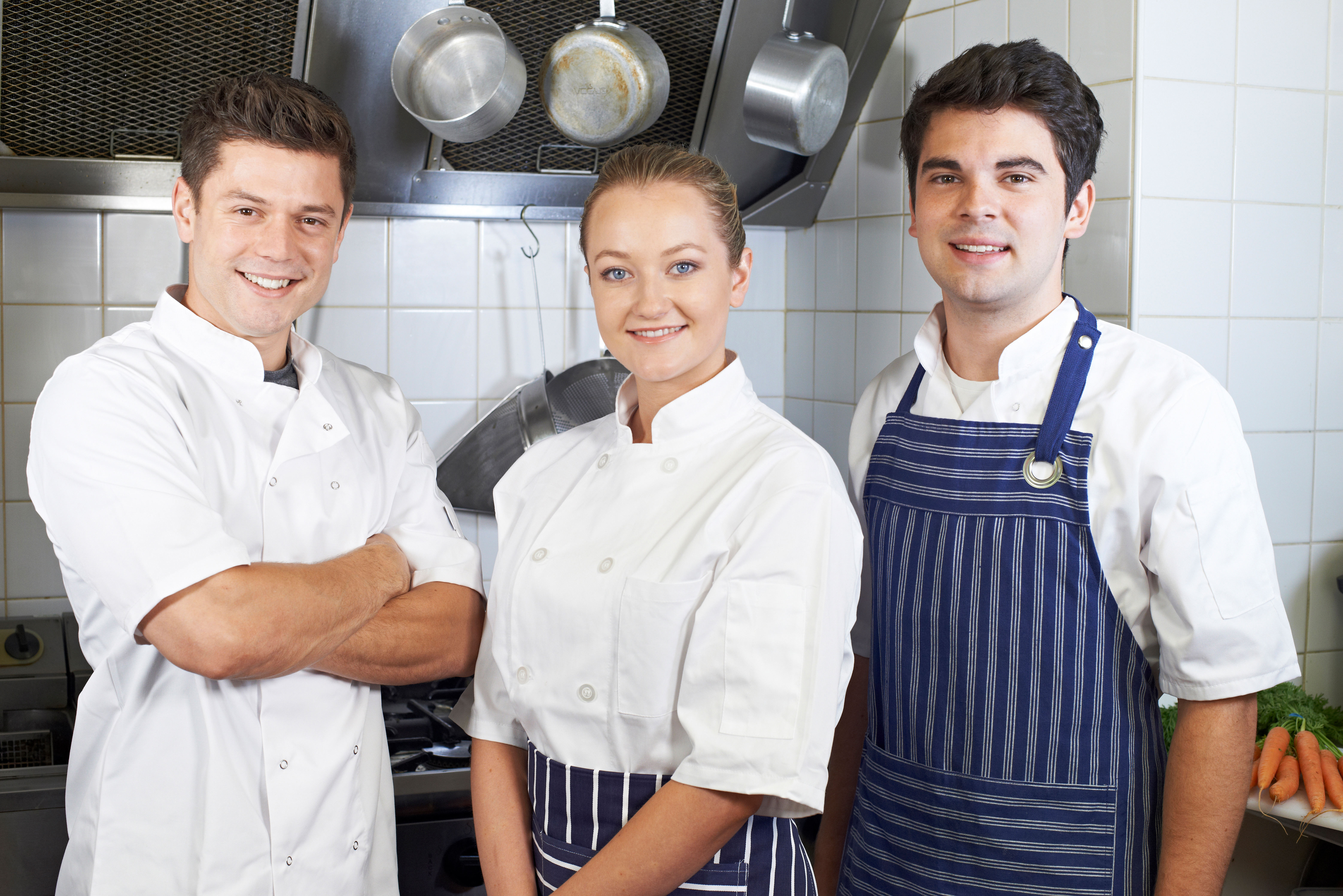 young food workers