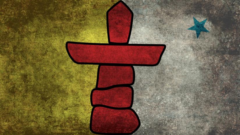 Nunavut's provincial flag