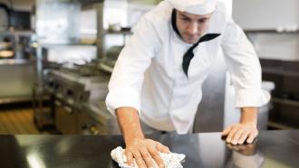 Properly clean and sanitize your commercial kitchen